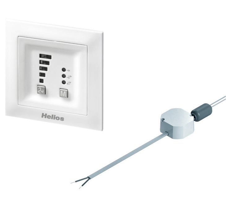 Helios KWL 45 STS-UP Steuerung Bedienelement und Schaltnetzteil unterputz 03006