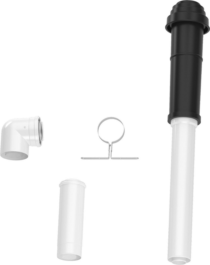 Bosch Grundbausatz C33x, schwarz, d: 80/125mm Abgaszubehör FC-Set80-C33x (hinten 7738112758