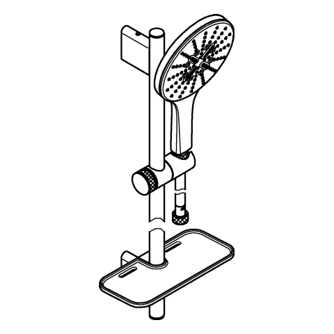 Grohe Brausestangenset Rainshower 150 SmartActive 900mm 9,5l chrom 26594000