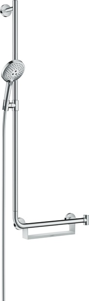 Hansgrohe brauseset Raindance Select S 120 3jet Unica Comfort Brausestange 1100mm Links chrom 26324000