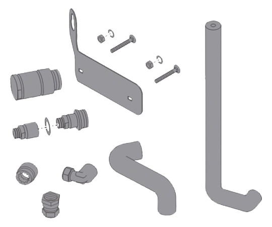 Bosch Speichermontage-Set SZ 9 für FSTW-2 zur einfachen Montage der Frischwasserstation 7724003703