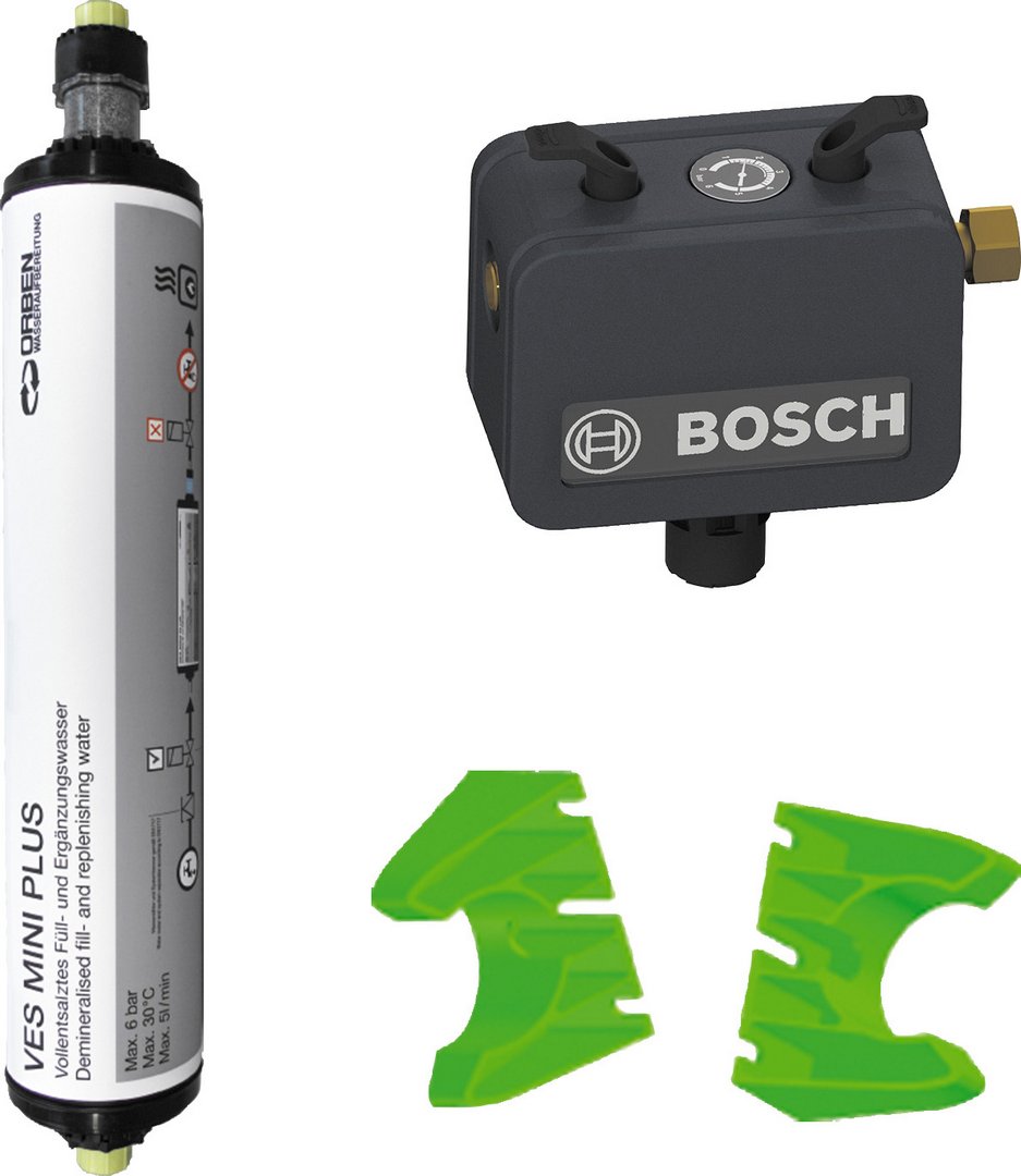 Bosch Paket zur Wasseraufbereitung VES02 VES MiniPlus, Wandhalter, Fülleinrichtung 7739616522