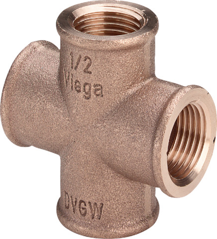 Viega Kreuzstück Rotguss 3180 in Rp1 320638