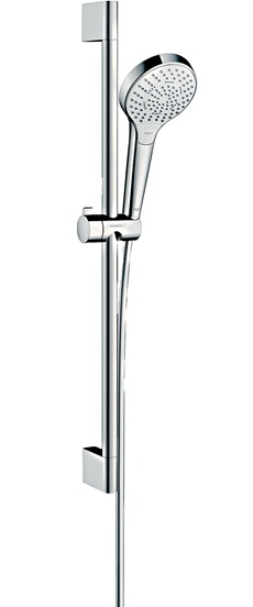 Hansgrohe Brauseset Croma Select S Multi/ Unica'Crometta mit Brausestange 650mm weiss/chrom 26560400