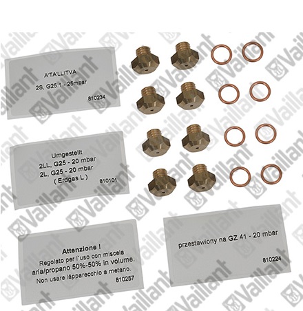 Vaillant Düsenwechselsatz (8 Düsen-D 173) für VK 10-25/6-1 E-C VK 10-45/K-1 E 200135