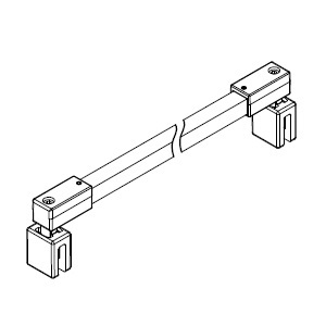 HSK Stabilisationsbügel Glas - Glas komplett, Sonderlänge bis 2.000mm, edelstahl E100341-20-90