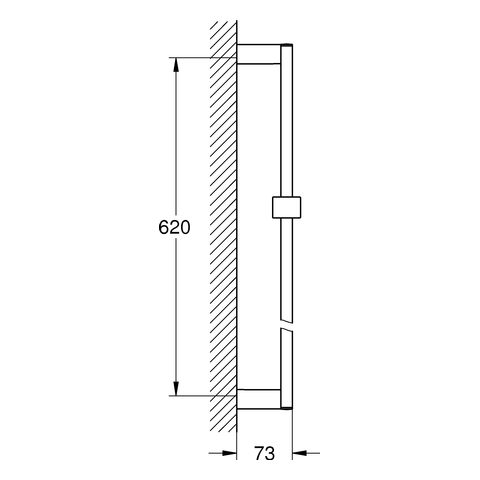 Grohe Brausestange Euphoria Cube 600mm chrom 27892000