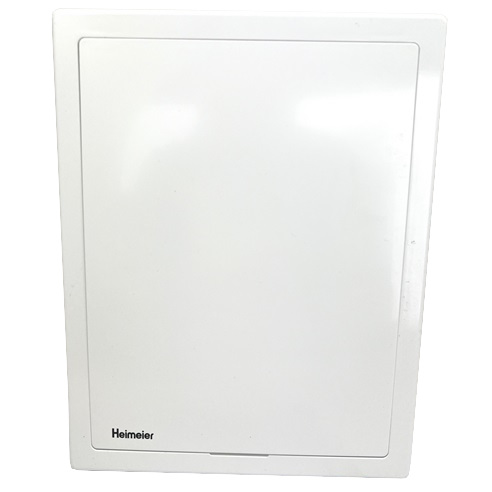 Heimeier Rahmen und Abdeckplatte, weiß Ersatz für Multibox C/RTL und C/E 9300-03.800