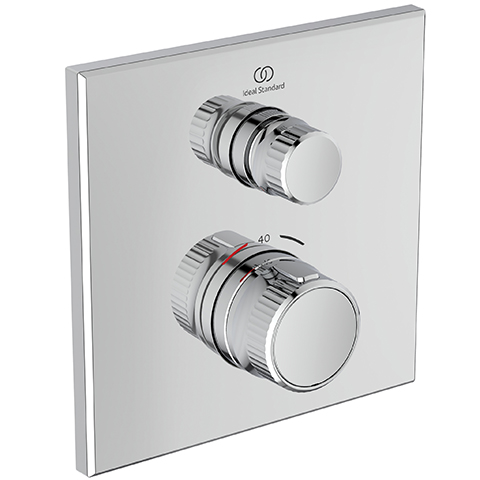 Ideal Standard Brausethermostat UP Ceratherm Navigo 1 Verbraucher Eckig, chrom A7301AA