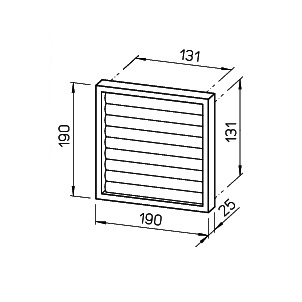 Helios VK 160 Verschlußklappe selbsttätig, Kunststoff 00892