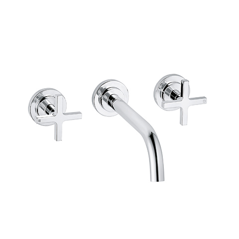 Kludi NOVA FONTE 3-Loch-Waschtisch CLASSIC UP-Wandmontage 180mm chrom 201440520
