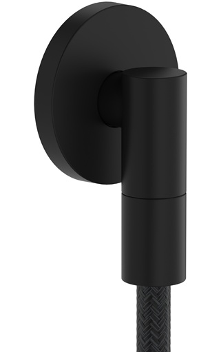 Hansgrohe Wandanschluss FixFit Fine S mit Rückflussverhinderer schwarzmatt 28882670