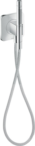 Hansgrohe Schlauchanschluss und Brausehalter Axor Citterio C softsquare mit Stabhandbrause 2jet chrom 49626000