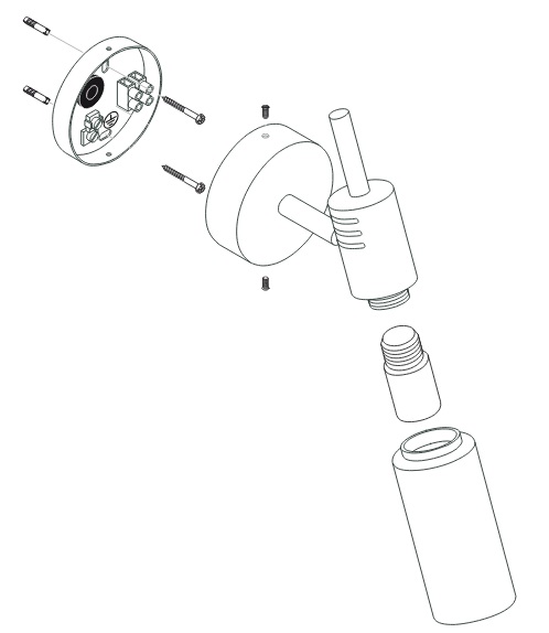 Hansgrohe Axor Leuchtenglas Steel 41282000