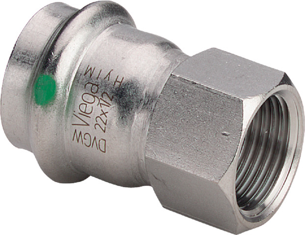 Viega Sanpress Inox Übergangsstück mit SC-Contur 2312 in 54mm x Rp2 436681