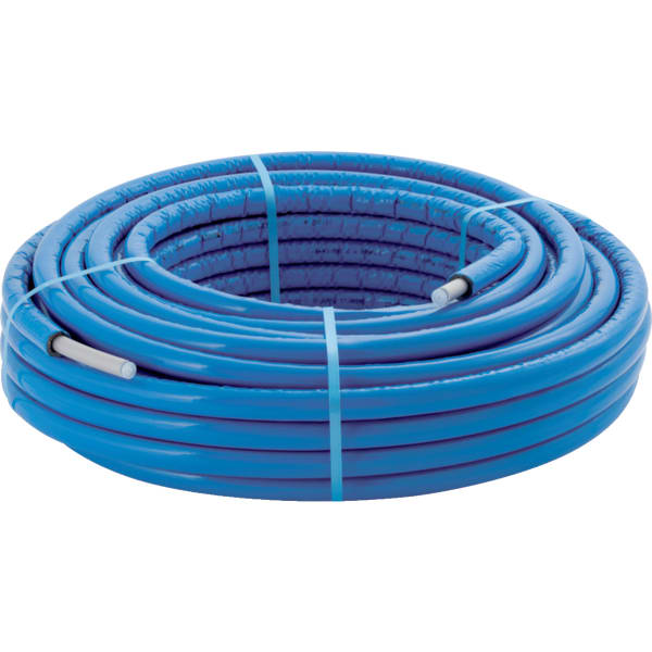 Geberit Systemrohr ML, Rollenware d25, L: 15m rund vorgedämmt 26mm, blau ab Bj 2024 619.162.00.2