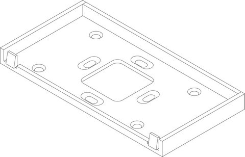 Bosch / Buderus Wandhalterung Fernbedienung 87186649370