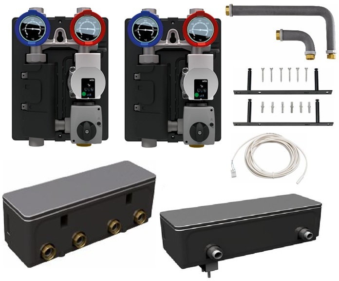 Buderus Logaplus Paket WE17.1 bis 35 kW 2HK WHY 80/60 HKV 2/25 2xHSM25/6 7739607563
