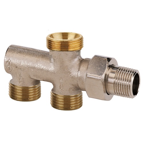 Heimeier Zweirohrverteiler Duolux ohne Absperrung DN15 (1/2") 3800-02.000