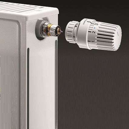 Oventrop Thermostat "Uni LD" 7-28 C, * 1-5, Flüssig-Fühler, weiß 1011472
