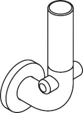 HEWI Reservepapierhalter Serie 801, H: 161mm, T: 91mm, reinweiß 801.21.201 99
