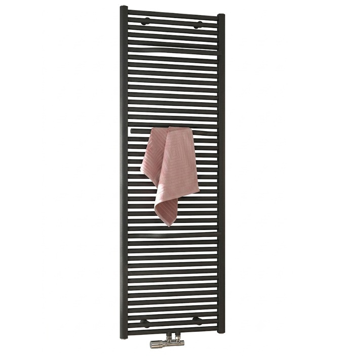 HSK Badheizkörper Line Plus H: 121,5 B: 60cm schwarz-matt 8086122-68