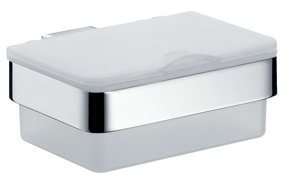 Emco Feuchtpapierhalter Loft Kunststoffbox chrom/weiss 053900101