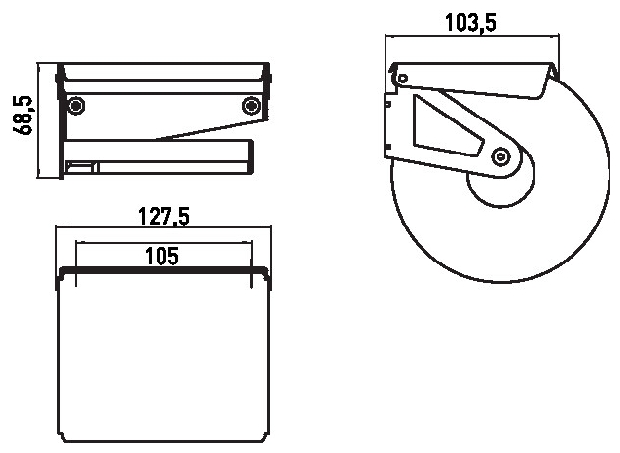 Emco Papierhalter Polo mit Rolle und Deckel chrom 070000101
