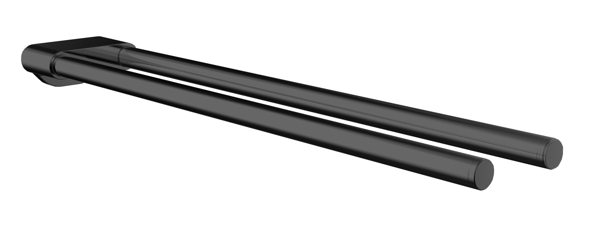 Emco Handtuchhalter Flow starr 2-armig 430mm schwarz 275013343