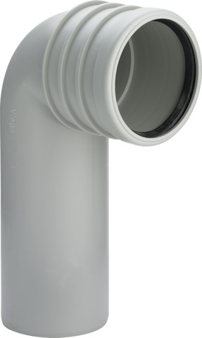 Viega WC Anschlussbogen 3816.1 in DN90 Kunststoff grau 440244