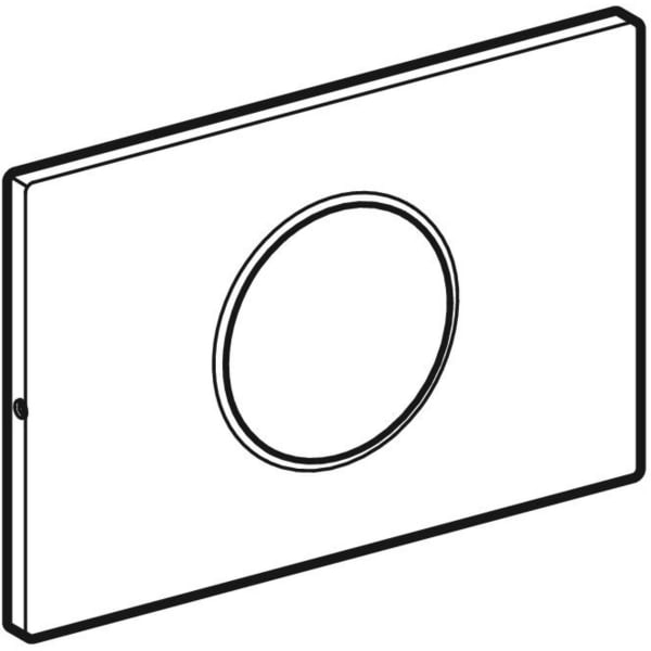 Geberit Sigma10 Betätigungsplatte, verschromt zu WC-Steuerung elektronischer Spül-Auslösung, gebürstet, Easy to clean/poliert 242.792.SN.1