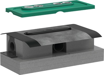 Hansgrohe uBox universal Grundkörper Duschrinnen Ablaufgehäuse für Standardinstallation 01001180
