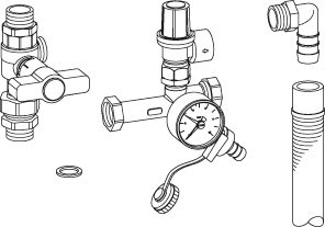 Bosch Anschlussset für Systemtrennung Installationszubehör CS 32 7738112288