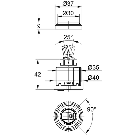 Eichelberg Keramik-Kartusche mit Ecom-Funktion 44099900