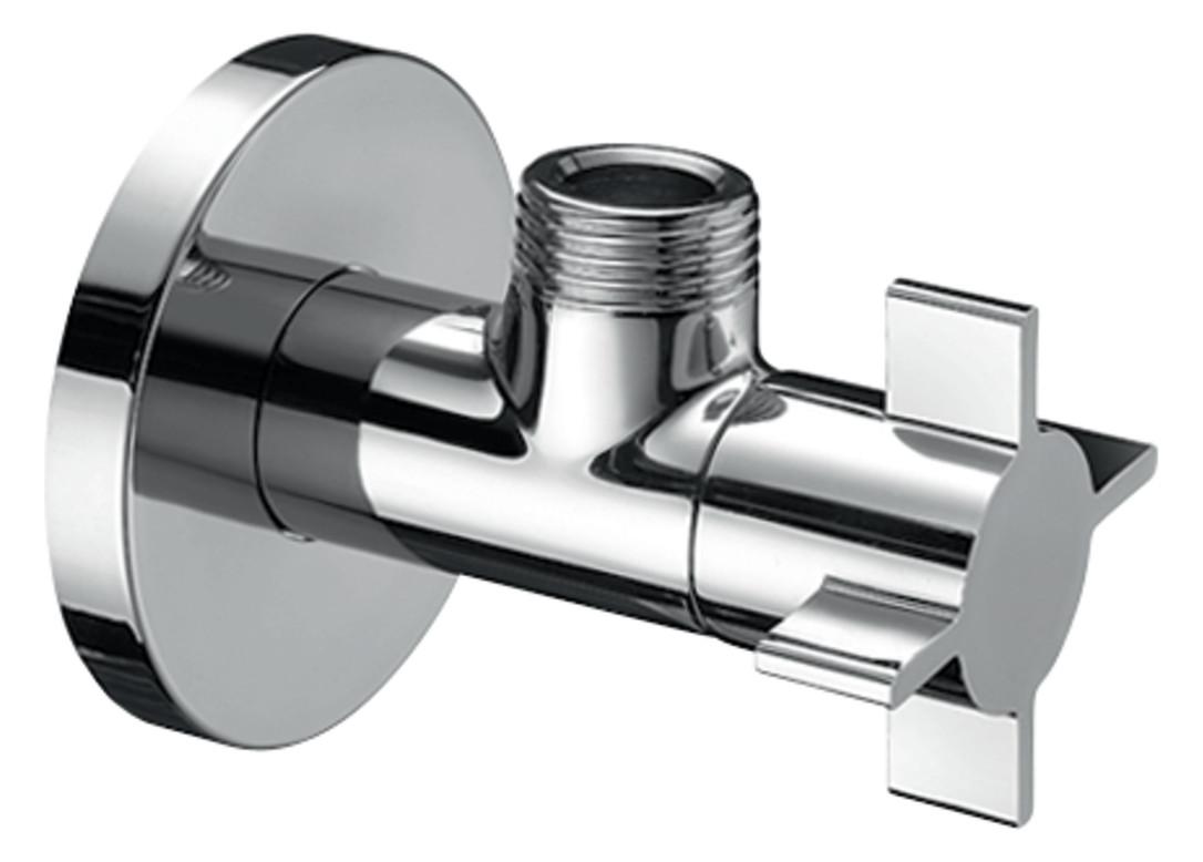 Schell Design-Eckventil 4WING regulierbar, ohne Verschraubung, 1/2", chrom 053990699