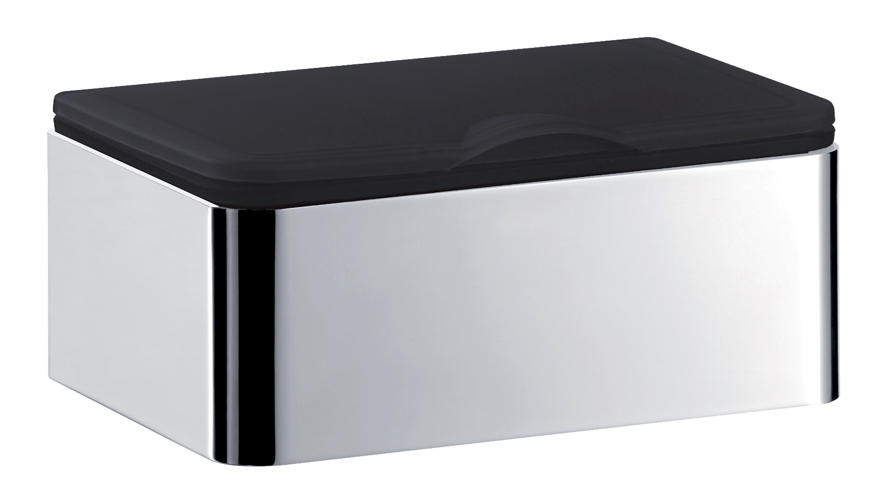 Emco Feuchtpapierhalter System2 156 x 62 x 131mm chrom-schwarz 353900101