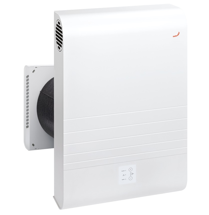 Zehnder Komfort-Lüftungsgerät ComfoAir 70, Außenwandhaube Edelstahl LWZ-527007250