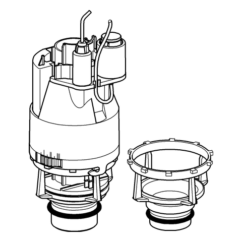 Grohe Ablaufventil Dual Flush für Spülkasten pneumatische Betätigung 0,82m 3 / 6 l 42265000