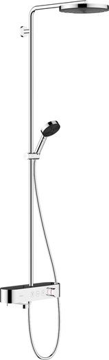 Hansgrohe Showerpipe Pulsify S 260 1 jet mit Wannenthermostat Aufputz chrom 24230000