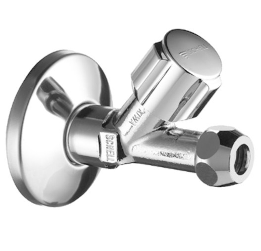 Schell Schrägsitzventil COMFORT lange Bauform, Rosette, 1/2", chrom 059030699