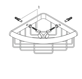 Hansgrohe Seifenkorb Logis Universal chrom 41710000