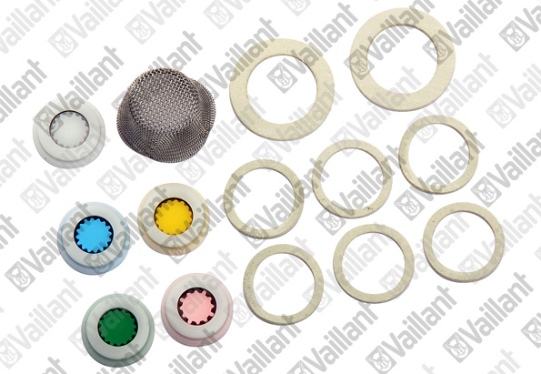 Vaillant Dichtungs-Begrenzer-Filter-Kit für Gas-Durchlaufwasserheizer MAG 11&14-2/0 111959