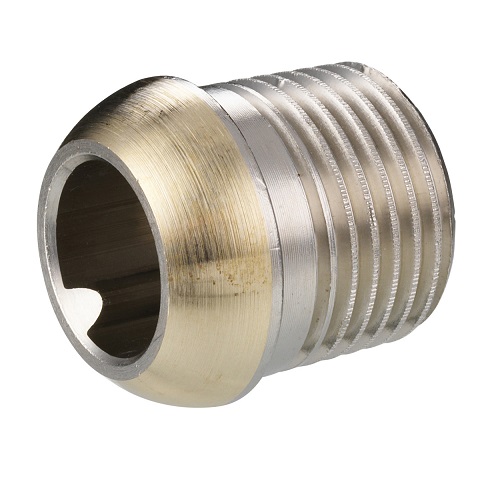 Danfoss Nippel kurz für RA, RAV(L), RLV, AVDO R 3/8 gekürzt 6mm, Gesamtlänge 22mm 013L0443