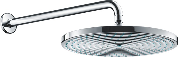 Hansgrohe Tellerkopfbrause Raindance Air 300mm mit Brausearm chrom 27493000
