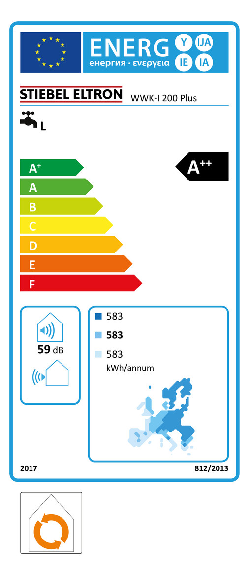 Stiebel Eltron Warmwasser-Wärmepumpe WWK-I 200 Plus 204479