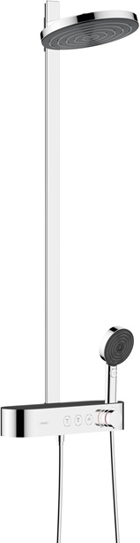 Hansgrohe Showerpipe Pulsify S 260 2j EcoSmart mit Brausethermostat Aufputz chrom 24241000