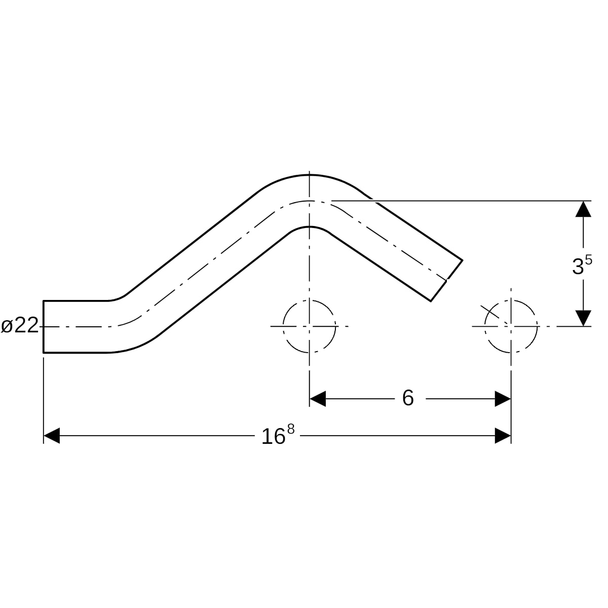 Geberit Mapress C-Stahl Überbogen d22 verzinkt 20804