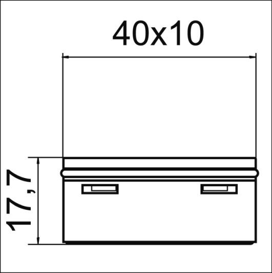 Neoperl Rechteckstrahlregler 40x10mm A=13.5-15 l/min 02325990