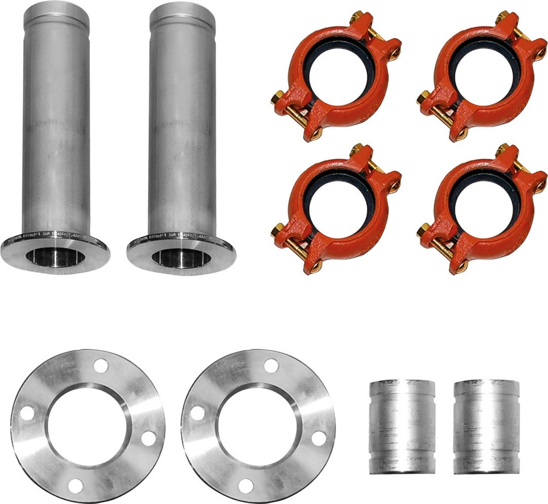 Bosch Vor-/Rücklauf nach hinten für T720/800-2 Zubehör Solewärmepumpen Anschl.-Set 2 8738206910