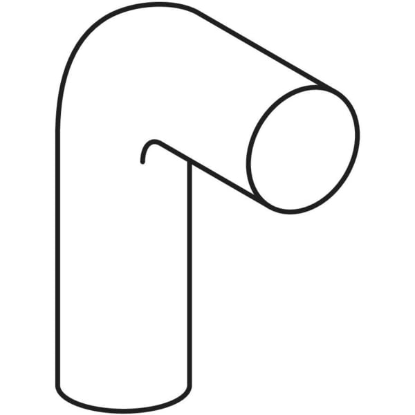 Geberit Anschlussbogen für Bidet 88,5 Grad, PE 241.067.16.1